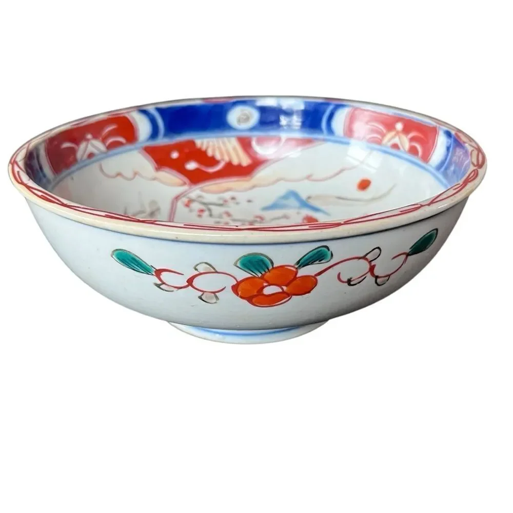 Japanese Imari Hand Painted Porcelain Bowl